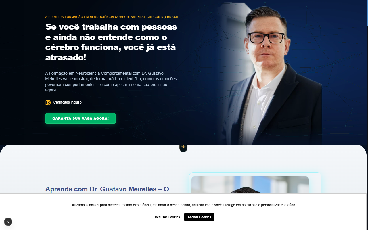 Preview do site Formação em Neurociência Afetiva